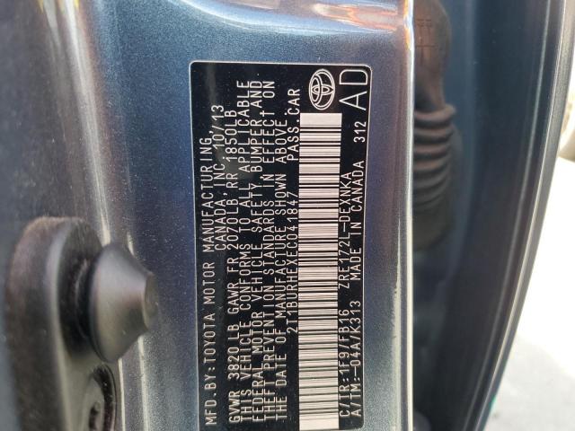 Photo 10 from auction – 2014 TOYOTA COROLLA L with VIN 2T1BURHEXEC041847