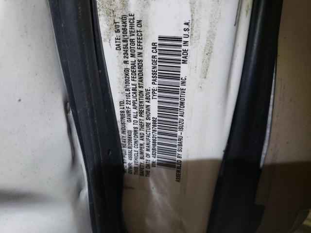 Photo 10 from auction – 2001 SUBARU LEGACY OUT with VIN 4S3BH686317676982