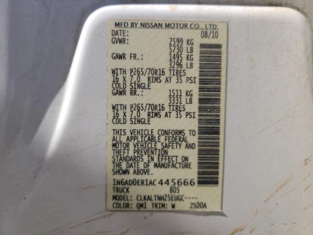 Photo 10 from auction – 2010 NISSAN FRONTIER C with VIN 1N6AD0ER1AC445666