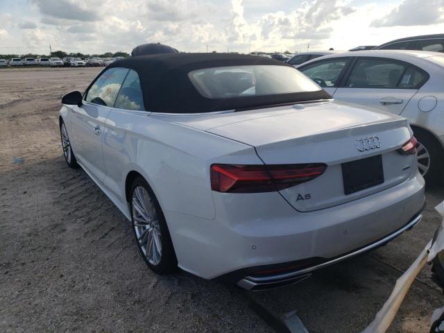 Photo 3 from auction – 2022 AUDI A5 PREMIUM with VIN WAUWAGF51NN002009