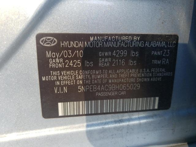 Photo 10 from auction – 2011 HYUNDAI SONATA GLS with VIN 5NPEB4AC9BH065029