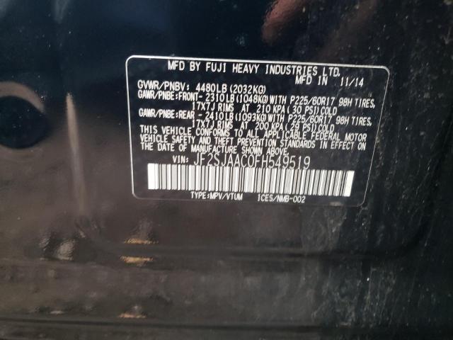 Photo 10 from auction – 2015 SUBARU FORESTER 2 with VIN JF2SJAAC0FH549519