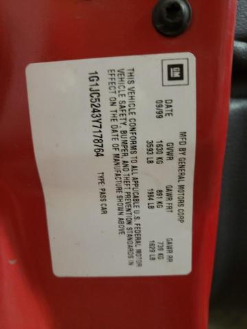 Photo 10 from auction – 2000 CHEVROLET CAVALIER with VIN 1G1JC5243Y7178764