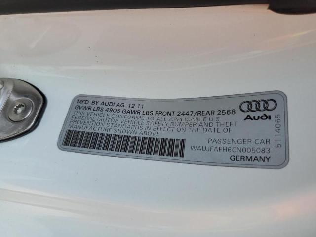 Photo 10 from auction – 2012 AUDI A5 PREMIUM with VIN WAUJFAFH6CN005083