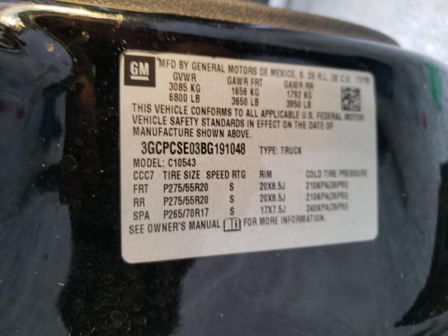 Photo 10 from auction – 2011 CHEVROLET SILVERADO with VIN 3GCPCSE03BG191048
