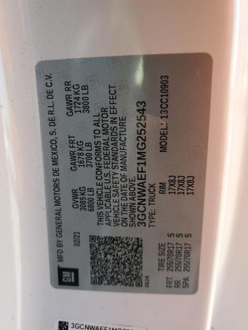 Photo 10 from auction – 2021 CHEVROLET SILVERADO with VIN 3GCNWAEF1MG252543