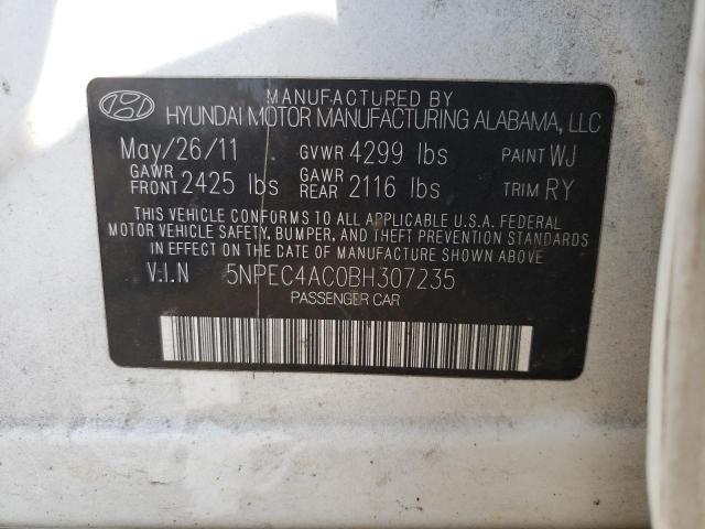 Zdjęcie 10 z aukcji – 2011 HYUNDAI SONATA SE z VIN 5NPEC4AC0BH307235