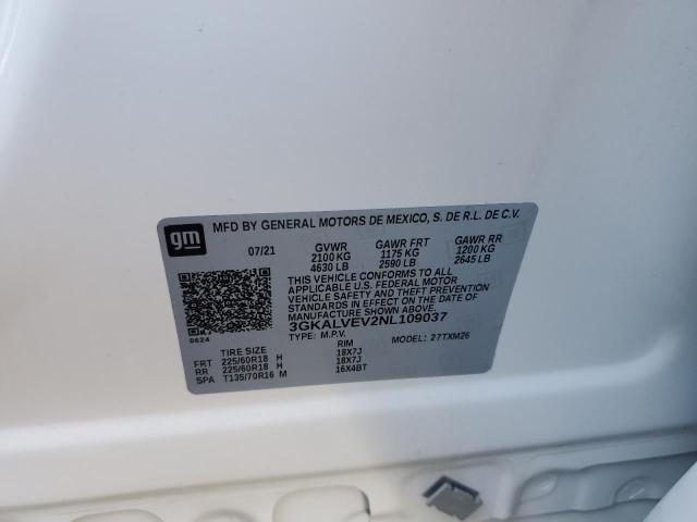 Photo 10 from auction – 2022 GMC TERRAIN SL with VIN 3GKALVEV2NL109037
