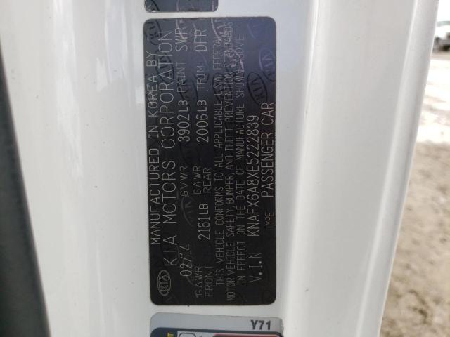 Photo 10 from auction – 2014 KIA FORTE EX with VIN KNAFX6A8XE5222839