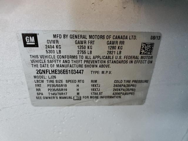 Foto 10 de la subasta – 2014 CHEVROLET EQUINOX LT con VIN 2GNFLHE36E6103447