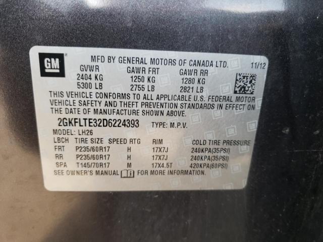 Photo 10 from auction – 2013 GMC TERRAIN SL with VIN 2GKFLTE32D6224393
