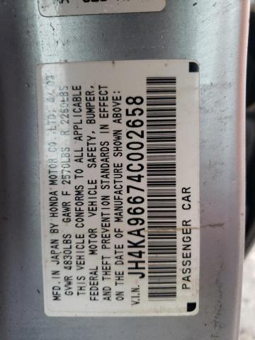 Photo 10 from auction – 2004 ACURA 3.5RL with VIN JH4KA96674C002658