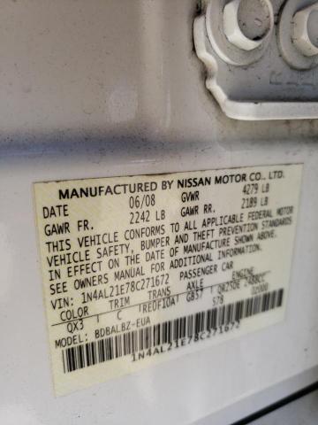 Photo 10 from auction – 2008 NISSAN ALTIMA 2.5 with VIN 1N4AL21E78C271672