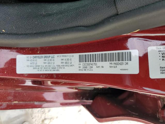 Photo 10 from auction – 2015 CHRYSLER 200 S with VIN 1C3CCCBG2FN617531
