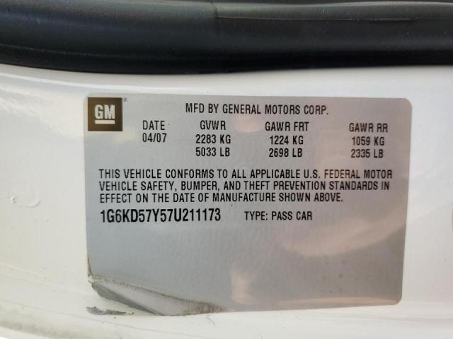 Photo 10 from auction – 2007 CADILLAC DTS with VIN 1G6KD57Y57U211173