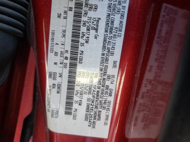 Photo 10 from auction – 2014 FORD FOCUS SE with VIN 1FADP3K21EL253479