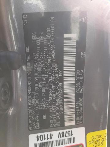 Photo 10 from auction – 2014 TOYOTA SIENNA LE with VIN 5TDKK3DC9ES439999