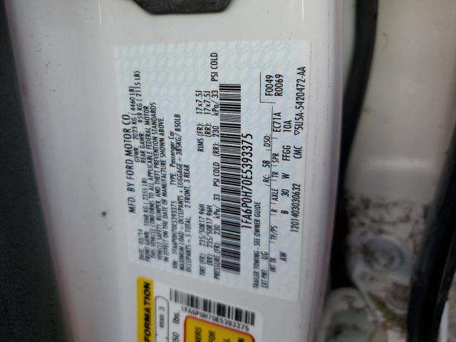 Photo 10 from auction – 2014 FORD FUSION SE with VIN 1FA6P0H70E5393375