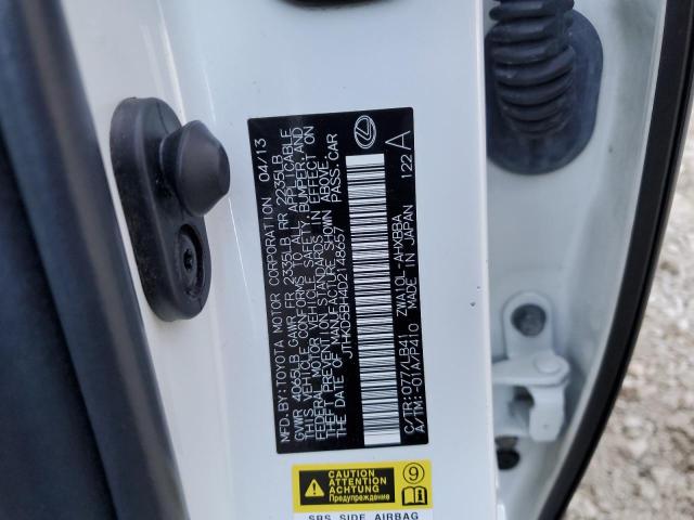 Photo 10 from auction – 2013 LEXUS CT 200 with VIN JTHKD5BH4D2148657