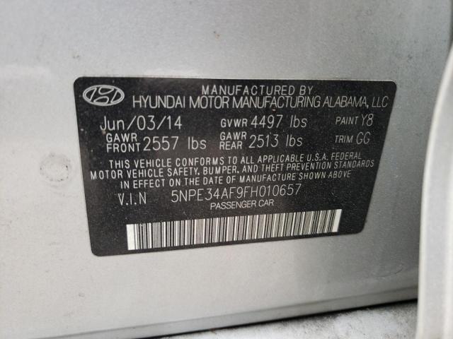 Photo 10 from auction – 2015 HYUNDAI SONATA SPO with VIN 5NPE34AF9FH010657