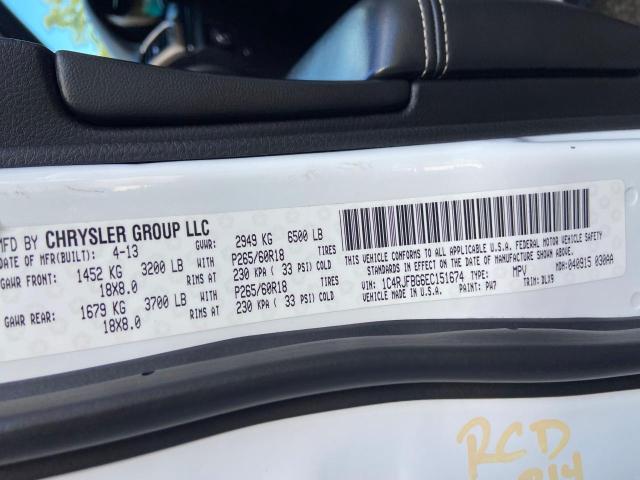 Photo 10 from auction – 2014 JEEP GRAND CHER with VIN 1C4RJFBG6EC151674