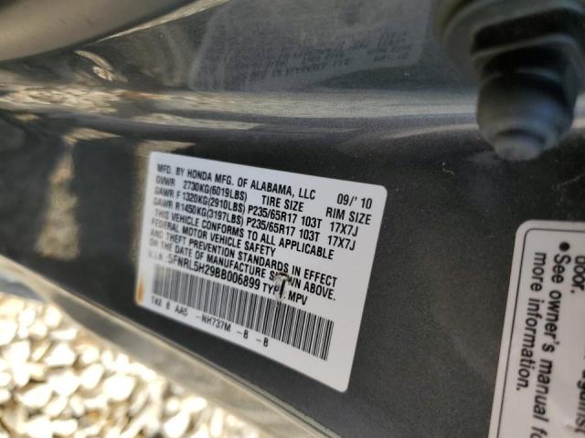 Photo 10 from auction – 2011 HONDA ODYSSEY LX with VIN 5FNRL5H29BB006899