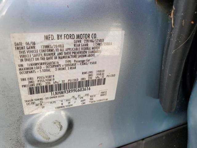 Photo 10 from auction – 2009 LINCOLN MKS with VIN 1LNHM93R99G603616