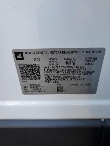 Photo 10 from auction – 2020 CHEVROLET EQUINOX LS with VIN 3GNAXHEV5LS722202