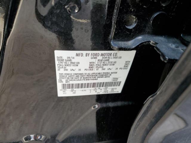 Photo 10 from auction – 2014 FORD EDGE SPORT with VIN 2FMDK3AK7EBB16682