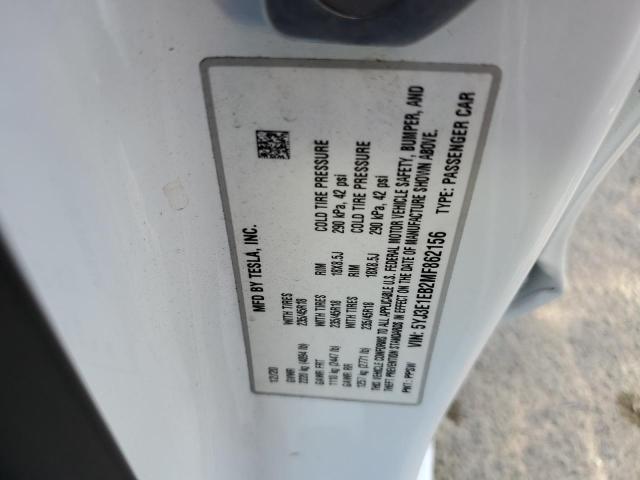 Photo 10 from auction – 2021 TESLA MODEL 3 with VIN 5YJ3E1EB2MF862156
