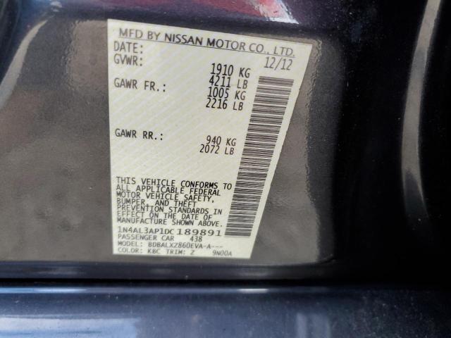 Photo 10 from auction – 2013 NISSAN ALTIMA 2.5 with VIN 1N4AL3AP1DC189891