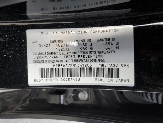 Photo 10 from auction – 2021 MAZDA 3 with VIN JM1BPAA7XM1341203