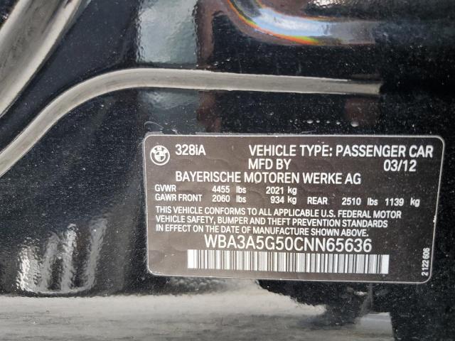 Photo 10 from auction – 2012 BMW 328 I with VIN WBA3A5G50CNN65636
