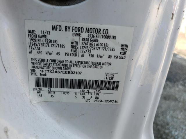 Photo 10 from auction – 2014 FORD F250 SUPER with VIN 1FT7X2A67EEB02107