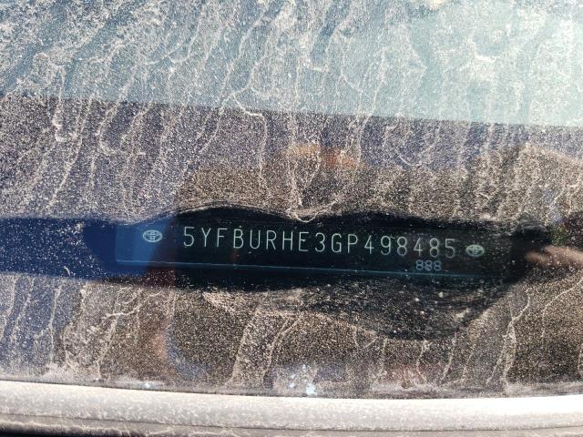 Photo 10 from auction – 2016 TOYOTA COROLLA L with VIN 5YFBURHE3GP498485