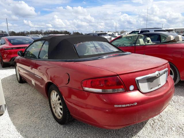 Photo 3 from auction – 2001 CHRYSLER SEBRING LX with VIN 1C3EL55U11N562732