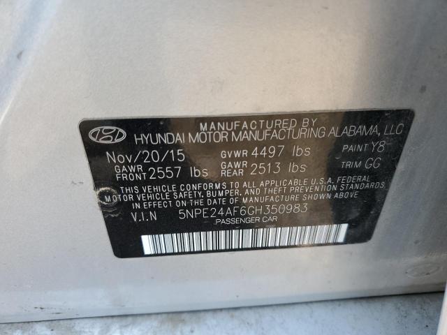 Photo 10 from auction – 2016 HYUNDAI SONATA SE with VIN 5NPE24AF6GH350983