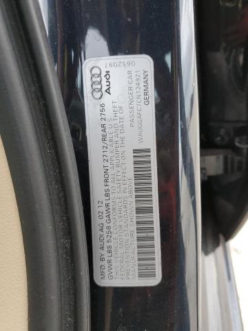 Photo 10 from auction – 2012 AUDI A6 PREMIUM with VIN WAUGGAFC7CN124921
