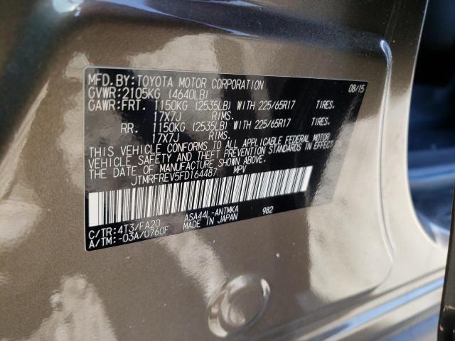 Photo 10 from auction – 2015 TOYOTA RAV4 XLE with VIN JTMRFREV5FD164487