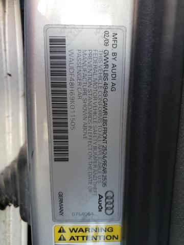 Photo 10 from auction – 2009 AUDI A4 2.0T CA with VIN WAUDF48H69K011505