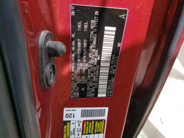 Photo 10 from auction – 2017 TOYOTA SIENNA XLE with VIN 5TDYZ3DC4HS884290