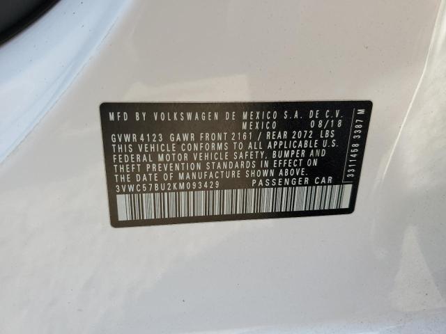 Photo 10 from auction – 2019 VOLKSWAGEN JETTA S with VIN 3VWC57BU2KM093429