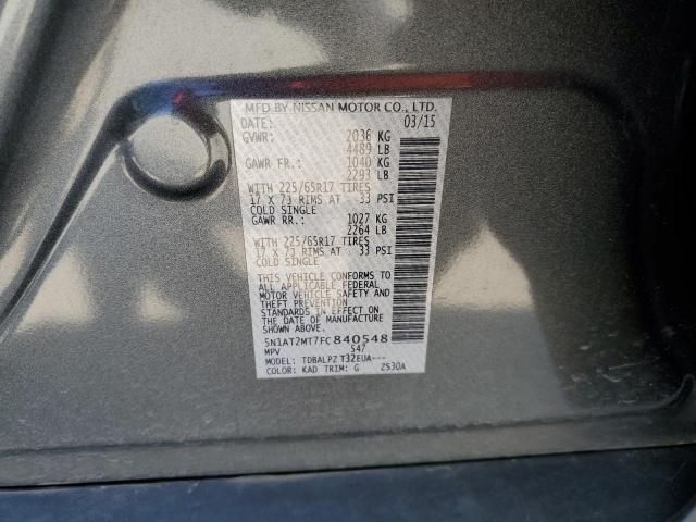 Photo 10 from auction – 2015 NISSAN ROGUE S with VIN 5N1AT2MT7FC840548
