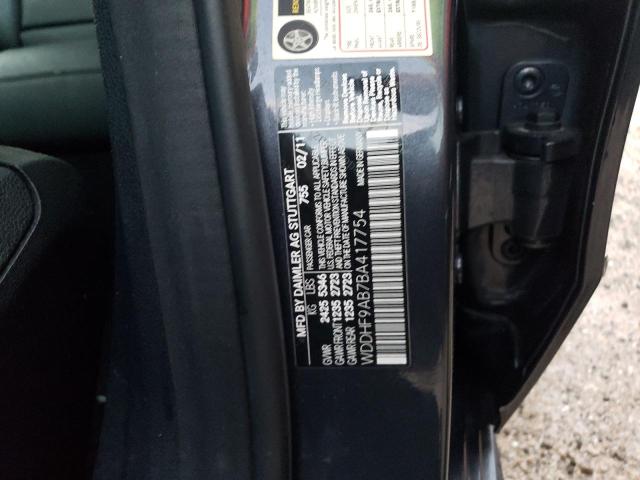 Photo 10 from auction – 2011 MERCEDES-BENZ E 550 4MAT with VIN WDDHF9AB7BA417754