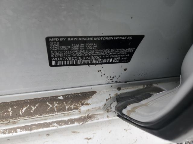 Photo 10 from auction – 2020 BMW M850XI with VIN WBAGV8C04LBP49030