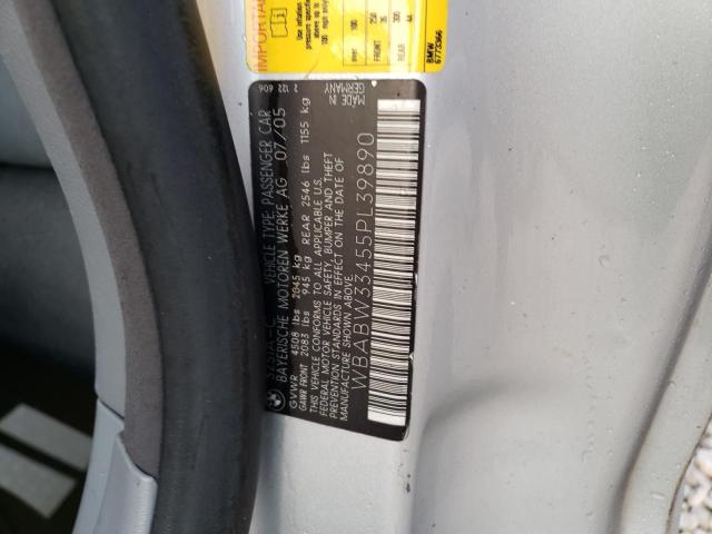 Photo 10 from auction – 2005 BMW 325 CI with VIN WBABW33455PL39890