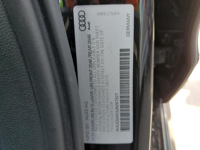 Photo 10 from auction – 2018 AUDI A6 PREMIUM with VIN WAUC8AFC6JN067927