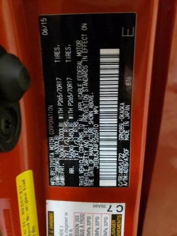 Photo 10 from auction – 2015 TOYOTA 4RUNNER SR with VIN JTEBU5JR4F5265910