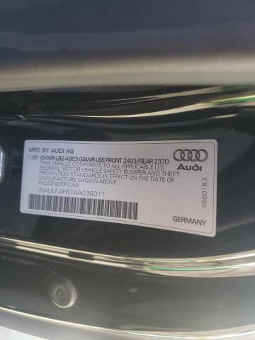 Photo 10 from auction – 2010 AUDI A5 PREMIUM with VIN WAULFAFR7AA036011