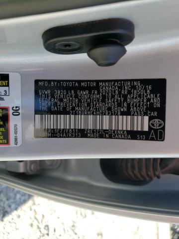 Photo 10 from auction – 2017 TOYOTA COROLLA L with VIN 2T1BURHE4HC783178